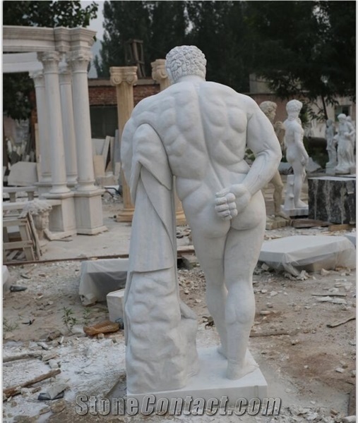 Marble Human Garden Sculptures Street Stone Art Sculpture