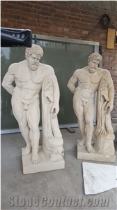 Marble Statue Human Scupltures Hercules Garden Statue