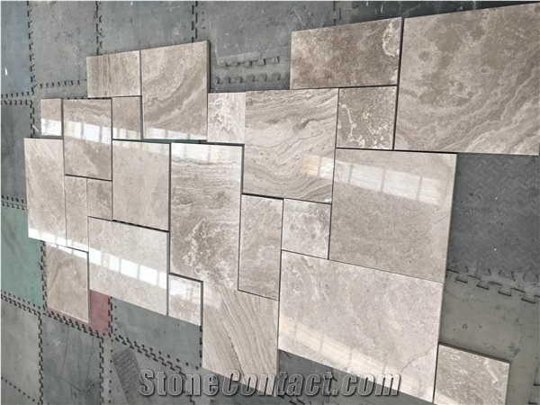 Marble White Wood French Pattern Wooden White Cross Cut Tile