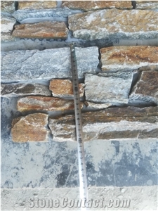 Multicolor Stack Ledger Stone Rusty Quartzite Cement Stone