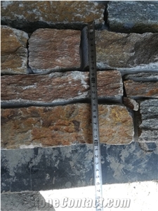 Multicolor Stack Ledger Stone Rusty Quartzite Cement Stone