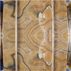Bookmatched Light Onyx Slabs,Beige Onyx