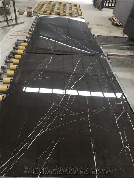 Bookmatched Pietra Grey Marble Slabs & Tiles