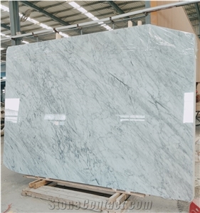 Classy Bianco Carrara White Marble Slabs & Tiles
