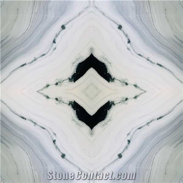 Beautiful Indoor Designs Of Panda White Marble Floor Tiles