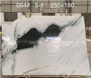 Wall Panda White Marble Stone,Book Matched Marble Design
