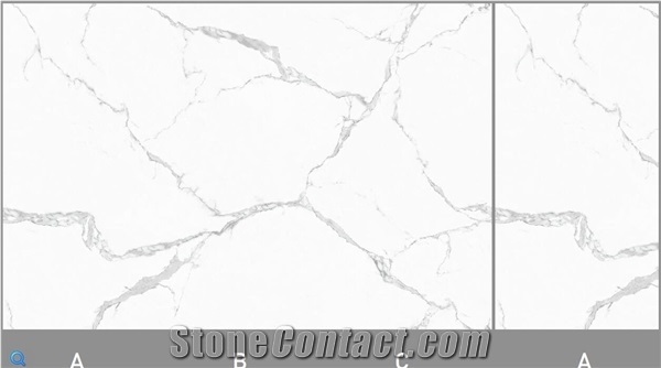 Silk White Stone Slabs for Wall Floor Tiles