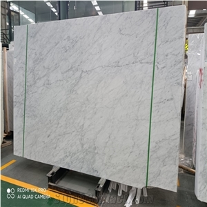 Customized Natural Italy Bianco White Carrara Marble Slabs