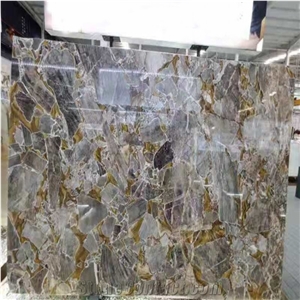 Golden Leaf Natural Marble Wholesale Piece Cutting to Size