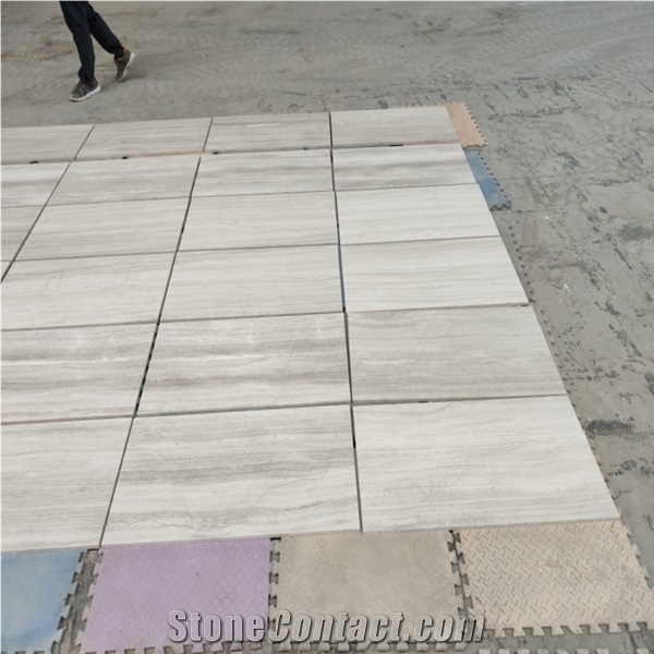 Honed White Wood Marble, Marble Wall Tiles and Floor Tiles