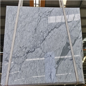 Natural Stone Polished Bianco Carrara White Marble Slab