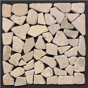 Stone Mosaic Pebble Floor and Wall Tile