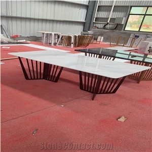 White Color Furniture, Office Table, Dinning Table, Tea Top