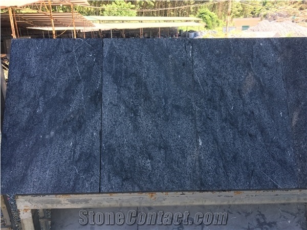 Blue Stone Flamed and Brushed