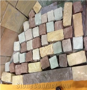 Cobble Pathway Sandstone Cubic Pavers