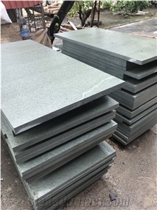 Green Granite Flamed and Brushed