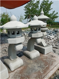 Sandstone Lantern Sculpture Fengshui for Outdoor Decorating
