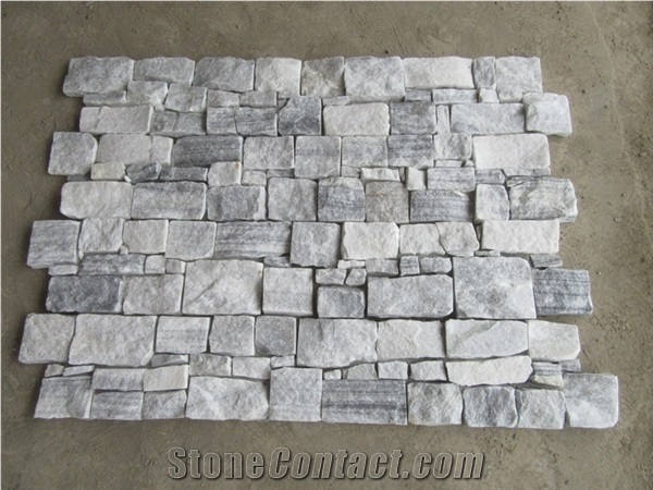 Alaska White Marble Cement Loose Rock Stone Wall Veneer