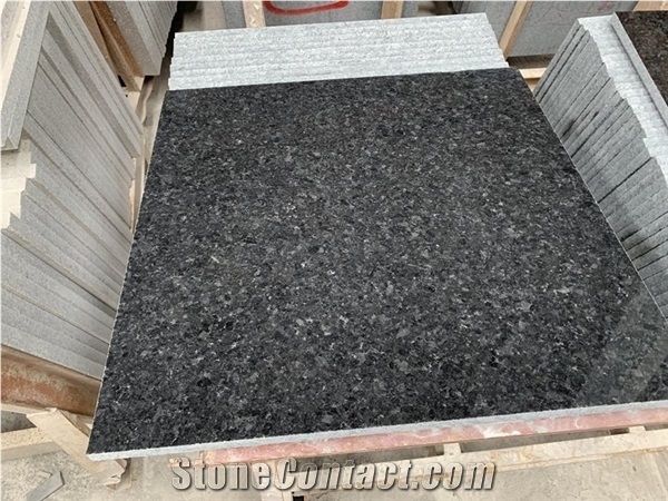 Angola Black Granite Floor Wall Cladding Tiles