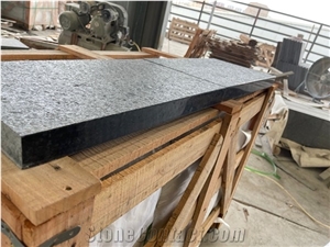 Angola Black Granite Pool Coping Paver Step Tiles
