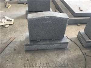 China Gray Granite G633 Upright Headstone Monuments
