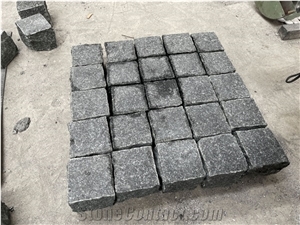 Chinese Beida Green Granite Natural Split,Cobblestone&Cubes