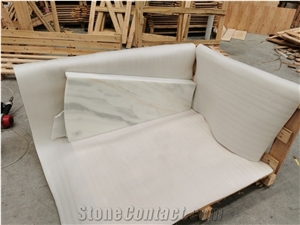 Chinese White Marble with Grey Veins,Polished,Steps&Stairs