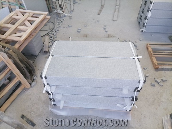 G633 Grey White Granite Kerb Stone Steps