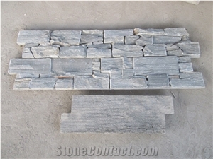 Grey Slate Ashlar Natural Stone Veneer Ledge Loose Stone