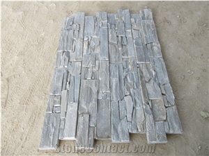 Grey Slate Cement Stone Wall Cladding Ashlar Stone Veneer