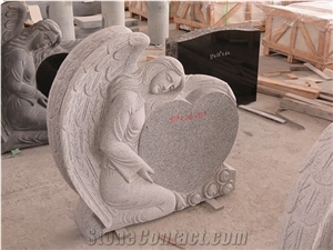 Heart Shaped&Weeping Angel Cemetery Monuments,Tombstone Design