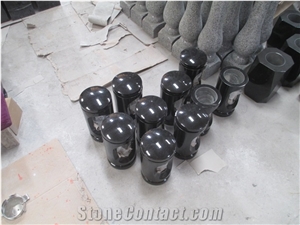 Indian Black Granite Lanterns,Monumental Vases&Accessories