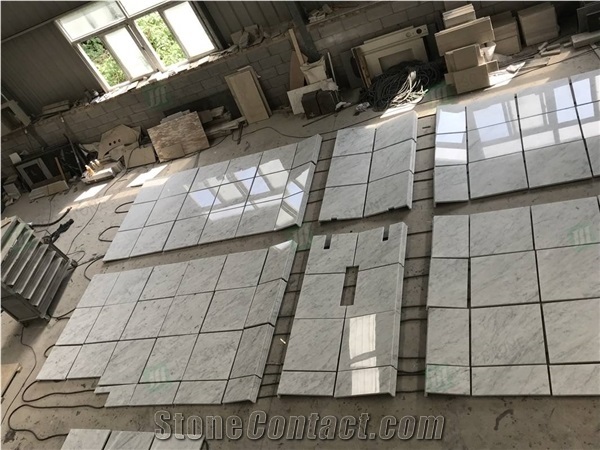 Bianco Carrara White Marble Floor Tiles Slabs Wall Cladding