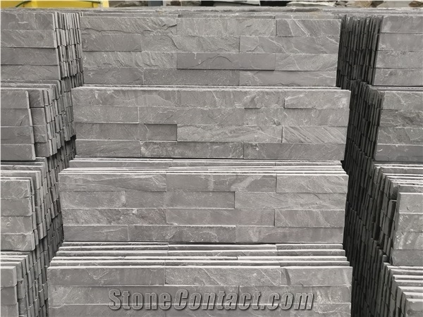 Black Slate Cultural Stone Natural Split Face Wall Tiles