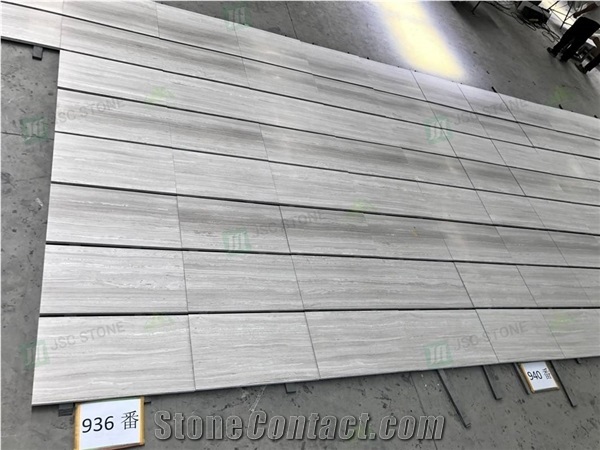 China Wooden White Marble Tiles for Wall Decoration