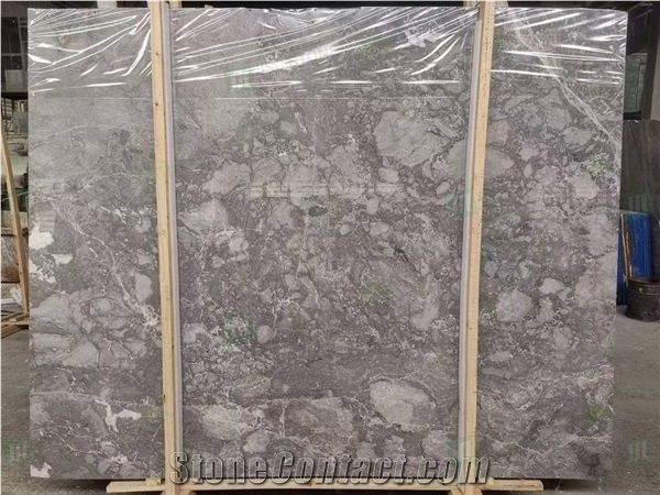 Chinese Arabescato Grey Marble Slabs Interior Floor Tile