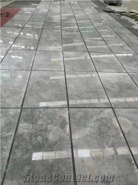 Chinese Arabescato Grey Marble Slabs Interior Floor Tile