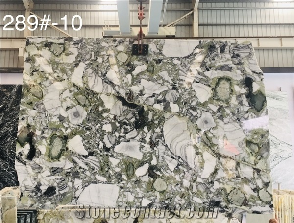 Cold Emerald Green Marble Slabs and Tiles Onyx Like