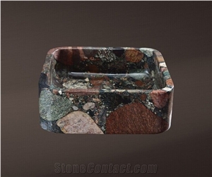 Four Season River Stone Sink Vanity Top Supplier in China