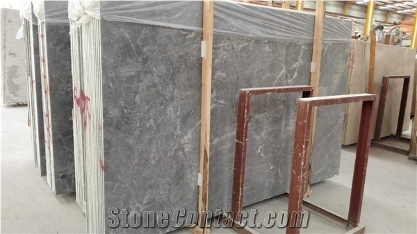 Grey Silver Martin Chinese Marble Slabs and Tiles Floor Wall