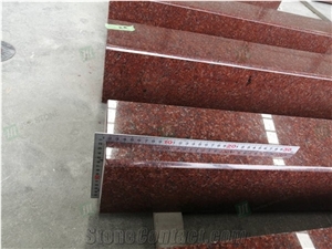 India Imperial Red Granite Polished Block Steps and Stairs