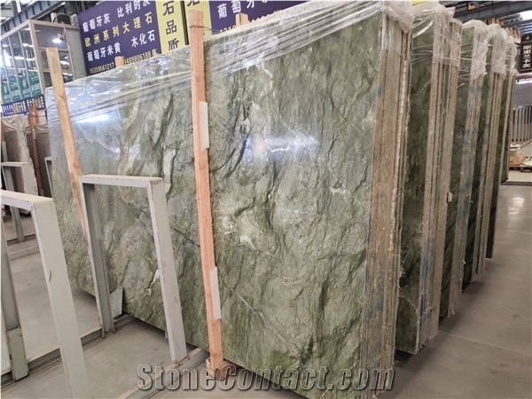 Marble Dandong Green Chinese Verdeming Marble Slabs Tiles
