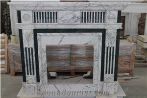 Marble Fireplace Carving Sculpture Mantel Fireplace