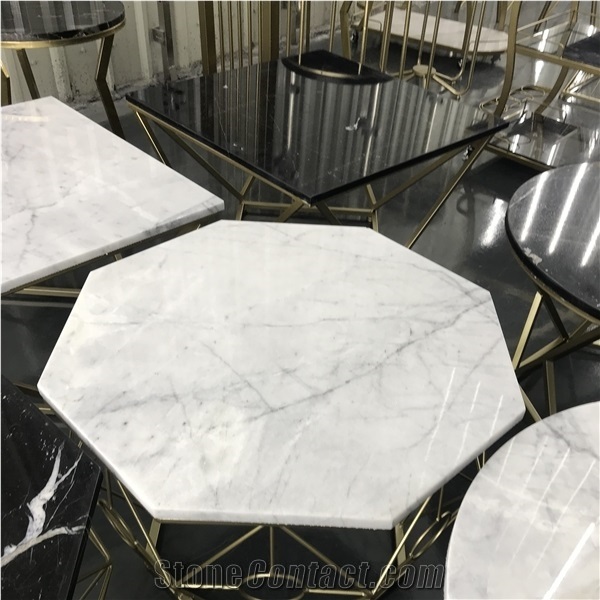 Marble Table Round Rectangle Stone Cafe Tables Design