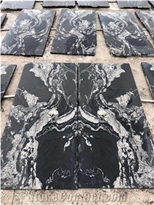 Nero Fantasy Royal Ballet Black Granite Polished Tiles