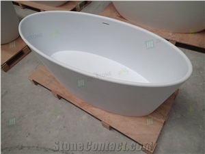 Pure Acrylic Solid Surface Bathroom Bathtub Customized