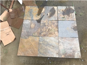 Rusty Multicolor Landscape Roof Slate Wall Cladding Tiles