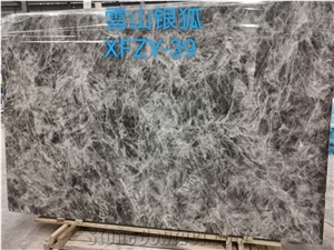 Silver Fox Grey Marble Slabs and Tiles Wall and Floor