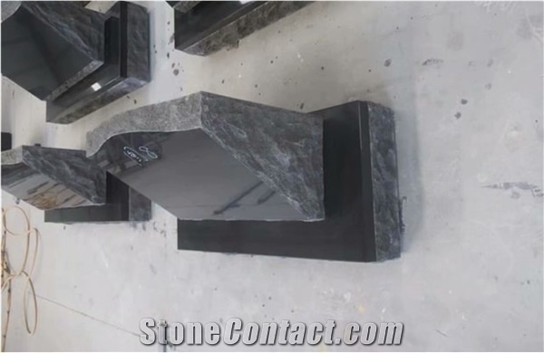 Usa Style Absolutely India Black Granite Tombstone Monuments