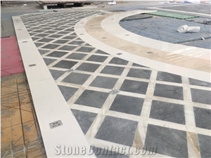 Water Jet Marble Interior Decorative Medallions Floor Tiles